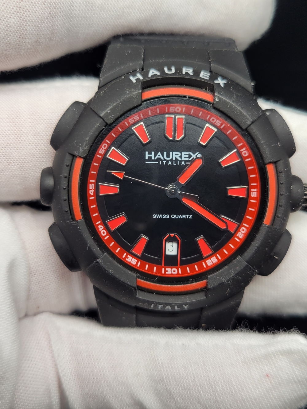 Haurex Italia Swiss Quartz Sport Watch - 50M - Made In Italty